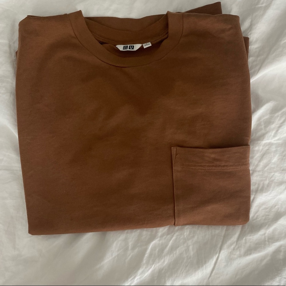 Uniqlo Tan Brown Shirt